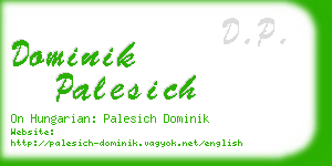 dominik palesich business card